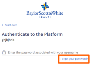 BSWConnect Login