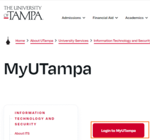 MyUTampa Login