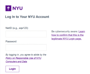 NYUHome Login