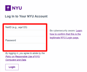 NYUHome Login