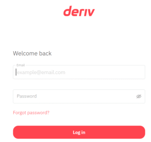 deriv login.