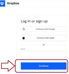 dropbox login