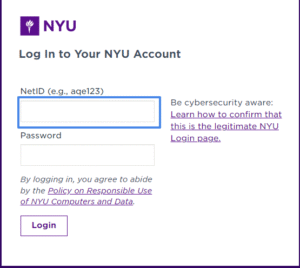 nyuhome login