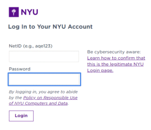 nyuhome login