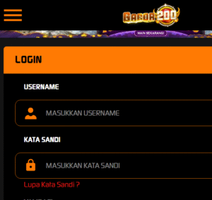 GACOR200 login